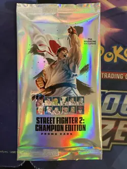 Street Fighter 2: Champion Edition Promo Card Pack PSA Magazine Exclusive Sealed - Image 1