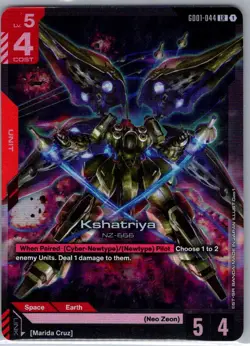 Kshatriya GD01-044 Newtype Rising - Gundam Card Game - NM - Image 1