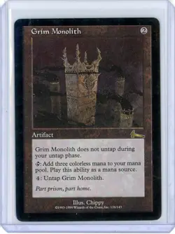 MTG Grim Monolith Urza's Legacy 126/143 LP/MP - Image 1