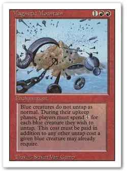 MAGNETIC MOUNTAIN x1 mtg LP 3rd Edition Revised 1 Rare - Image 1