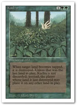 KUDZU x1 mtg LP 3rd Edition Revised 1 Rare - Image 1