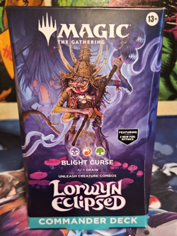 BLIGHT CURSE Magic The Gathering Lorwyn Eclipsed Commander Deck MTG - Image 1