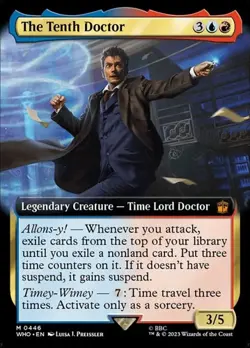 The Tenth Doctor - Foil Extended Art DRWHO LP MTG - Image 1
