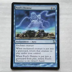 1x MTG Time Spiral Fool's Demise Uncommon Light Play LP - Image 1