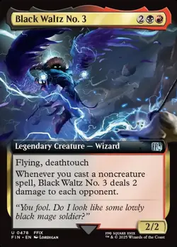 MTG Black Waltz No. 3 478 Extended Art Final Fantasy - Image 1