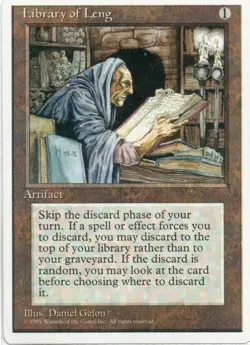 MTG: Fourth Edition: Library of Leng: Lightly Played Condition - Image 1