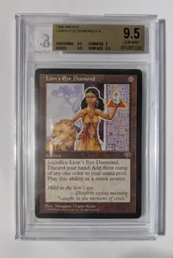 Magic: The Gathering Lion's Eye Diamond Mirage 1996 Rare Artifact BGS 9.5 - Image 1