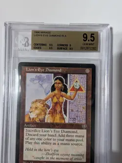 Magic: The Gathering Lion's Eye Diamond Mirage 1996 Rare Artifact BGS 9.5 - Image 3