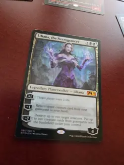 MTG 2019 #291 Liliana, the Necromancer NM - Image 1