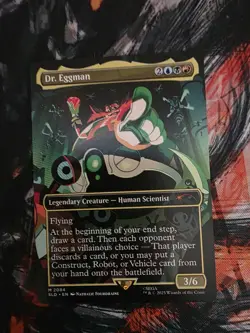 2025 MTG Magic the Gathering SLD Secret Lair Sonic Borderless #2084 Dr Eggman - Image 1