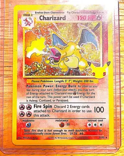 Charizard - 4/102 Celebrations 25th Classic Collection Holo Rare Pokemon - NM - Image 1
