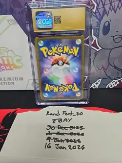 Team Rocket's Mimikyu 205/193 AR Pokemon Japanese Mega Dream ex CGC 10 Pristine - Image 2
