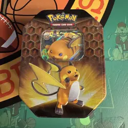 Pokemon Raichu GX Hidden Fates Tin 4 Packs + Promo Factory Sealed NEW - Image 1