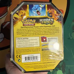 Pokemon Raichu GX Hidden Fates Tin 4 Packs + Promo Factory Sealed NEW - Image 2