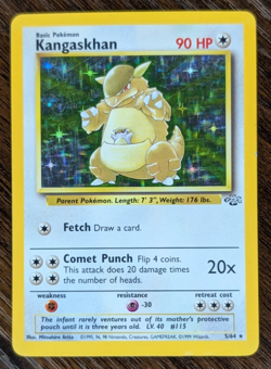 Pokemon TCG Kangaskhan Jungle 5/64 Holo Unlimited Holo Rare - Image 1