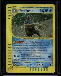 Pokemon TCG Feraligatr 12/165 Expedition Holo Rare DMG - Image 1