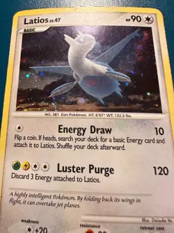 2008 Pokemon Pop Series 7 LATIOS #4/17 Holo Rare Foil BW5 MP - Image 2