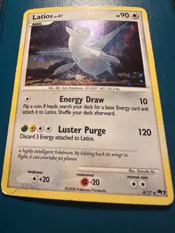 2008 Pokemon Pop Series 7 LATIOS #4/17 Holo Rare Foil BW5 MP - Image 3