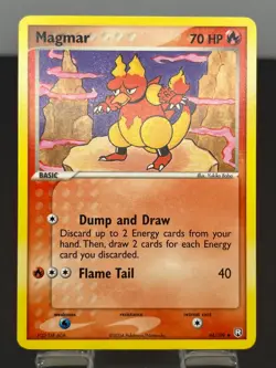 LP - Magmar 44/109 - Pokemon TCG Team Rocket Returns - Vintage 2004 Uncommon - Image 1