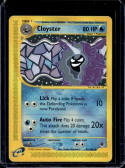 2002 Pokemon Expedition Set Cloyster #42/165 - Image 1