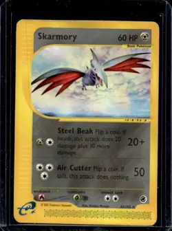 2002 Pokemon Expedition Set Skarmory #63/165 - Image 1