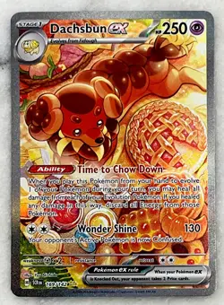 Pokemon Dachsbun EX 169/142 Stellar Crown Special Illustration NM Condition - Image 1