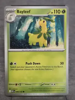 ✨Pokemon TCG - Bayleef - 009/132 - Common - Mega Evolution - NM✨ - Image 1