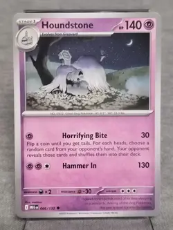 ✨Pokemon TCG - Houndstone - 066/132 - Uncommon - Mega Evolution - NM✨ - Image 1