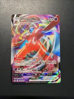 Deoxys VMAX SWSH267 Holo Promo LP Pokemon TCG Sword & Shield Black Star(BC) - Image 1