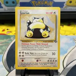 Pokemon TCG Snorlax 27/64 Jungle Unlimited Non-Holo Rare 1999 - Image 1