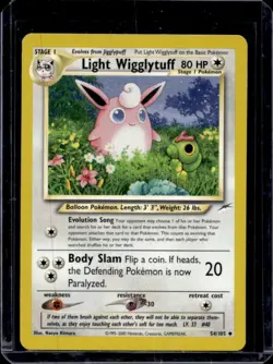 2002 Pokemon Neo Destiny 1st Edition Light Wigglytuff #54/105 - Image 1