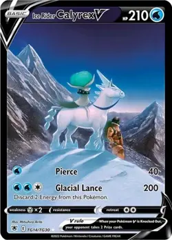 Ice Rider Calyrex V (#TG14/TG3 SWSH - Astral Radiance Trainer Gallery NM Pokemon - Image 1