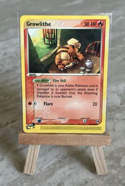 Pokemon TCG Growlithe 65/100 EX Sandstorm Non Holo Vintage English Edition - LP - Image 1
