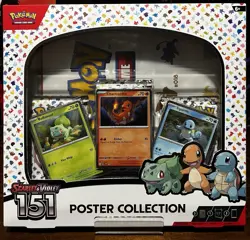 Nintendo Pokemon TCG Scarlet & Violet - 151 Poster Collection Box - 3 Packs 820650853166 - Image 1