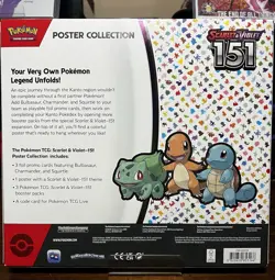 Nintendo Pokemon TCG Scarlet & Violet - 151 Poster Collection Box - 3 Packs 820650853166 - Image 2