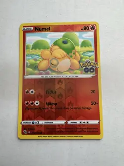 Pokemon: Numel (Peelable Ditto) 013/078 Reverse Holo Pokemon GO NM/M - Image 1