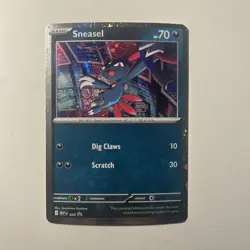TCG Pokemon TCG Phantasmal Flames Sneasel Black Star Promo Cosmos Holo 020 - Image 1
