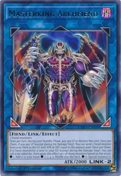 Masterking Archfiend - EXFO-EN090 - Rare - 1st Edition - Lightly Played - Image 1