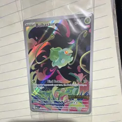 Pokemon TCG Bulbasaur Mega Evolution Full Art Holo Rare 133/132 2025 Card - Image 1