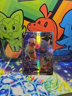 HOLO FULL ART Torkoal V 188/202 - 2020 Pokemon Sword & Shield Rare Card MP - Image 1
