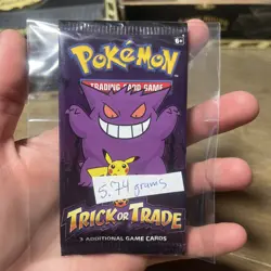 2022, Pokemon, Trick Or Trade, Halloween 3 Card Pack 5.74 Grams - Image 1