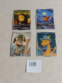 4 Pokemon x Van Gogh Black Star Promo ACG Art Card - read description - Image 1