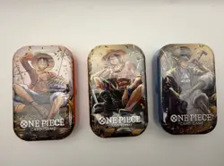 One Piece Card Game Mini-Tin Pack Set Vol.2 New Sealed.Includes Ace, Sabo, Luffy - Image 1