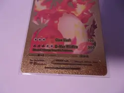 Charizard VMAX 020/189 Gold Metal Card Pokemon HP 330 NM/M, In Sleeve - Image 4