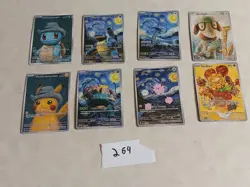 8 Pokemon x Van Gogh Black Star Promo ACG Art Card - read description - Image 1