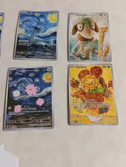 8 Pokemon x Van Gogh Black Star Promo ACG Art Card - read description - Image 3
