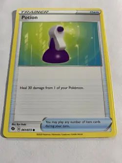 Pokemon Cards 4x Potion 061/073 Playset Champion's Path NM/M - Image 5