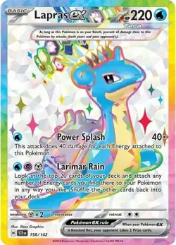 Lapras ex - 158/142 - Ultra Rare - Stellar Crown - Pokemon Card - NM/M - Image 1