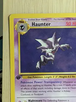 HAUNTER - 21/62 - 1st Edition Fossil - Rare - Pokemon Card - Vintage Wotc - Image 5