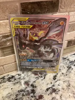 Pikachu & Zekrom GX SM168 Tag Team Valuable Pokemon Card READ DESCRIPTION!!! - Image 1